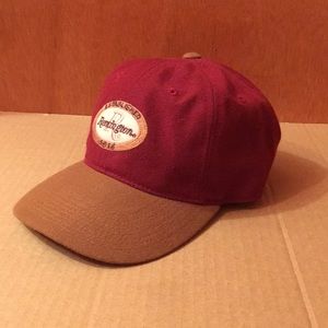 Maroon Remington strap back hat/cap